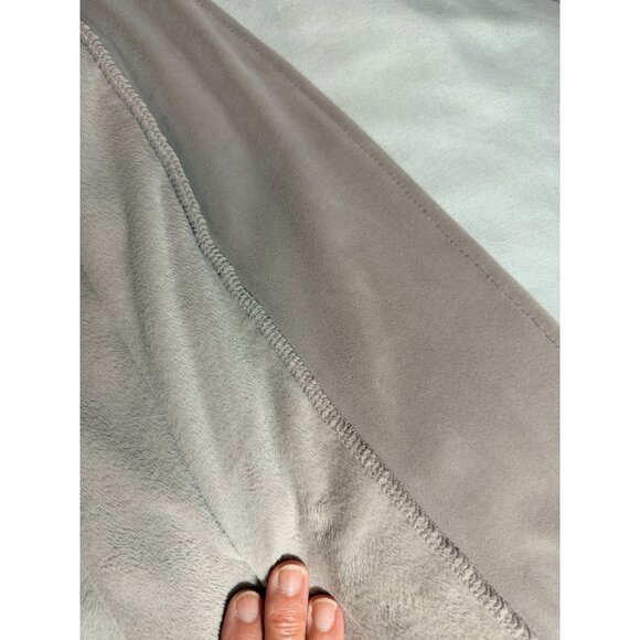 Barefoot Dreams LuxeChic Hooded Robe Size 2 Taupe Plush Belted Long Lounge Bath - Picture 7 of 9